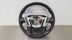 235.da1j19 Nissan 19 Titan Xd Pro-4x Steering Wheel Black Leather Non Heated