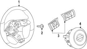 48430-7lf1a Nissan Genuine Steering Wheel