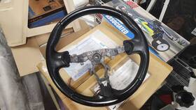 48430-zx80b Nissan 09 10 11 12 13 14 Maxima Black Leather Heated Steering Wheel 48430 Zx80b