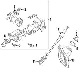 48964-jk61b Nissan Genuine Column Assembly Slider