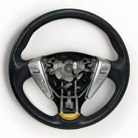 Pb051915 Nissan 2015 Sentra Steering Wheel Black And Silver Leather Oem K3-2
