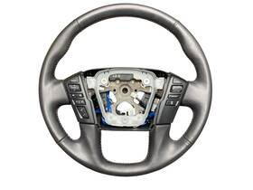 484309fw5a Nissan Trucks 2022-2024 Titan Heated Leather Steering Wheel With Switch Button &red Stitch
