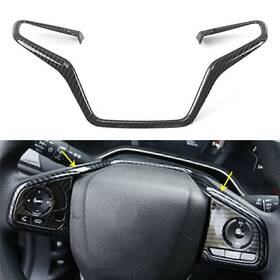 Nomura 211312348647 Carbon Fiber Style Steering Wheel Cover Frame Trim Fit Honda Crv Cr-v 2017-2021