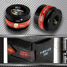 3-nrg-srk-200bk-litt Nrg Innovations Black Srk-200bk-litt Steering Wheel Gen 2 Quick Release Adapter Scared Money
