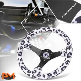 Rst-036mb-sv-wt Nrg Innovations 75022pm 350mm 3 Inch Dish 3-spoke Racing Steering Wheel With Horn Button