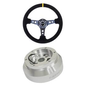 Bndl-900805 Nrg Innovations For Dodge Intrepid 93-94 2-pc Reinforced Center Mark Steering Wheel Kit