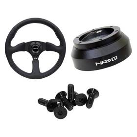 Bndl-926756 Nrg Innovations For Gmc K15/k1500 Suburban 67-69 3-pc 350mm Reinforced Steering Wheel Kit