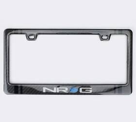 Carb-p200nrg Nrg Innovations For Carbon License Plate Frame/ Fiber Poly Dip Finish Wet With Logo