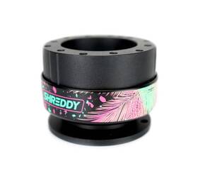Nrg-srk-200bk-sdy2 Nrg Innovations Steering Wheel Quick Release Adapter 6-hole Black W Shreddy Collab