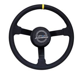 Rst-380mb-a Nrg Innovations For Reinforced Steering Wheel 380mm Nascar/ Alcantara 3 Spoke With Logo/