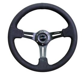 Rst-018s Nrg Innovations Rst018s 350mm 3 Inch Deep Dish With Slits Alcantara Sterring Wheel