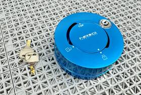 Srk-101bl Nrg Innovations Steering Wheel Lock Blue Anti-theft Universal Fit Open Box With Keys