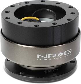 Srk-200bk-ti Nrg Innovations 2.0 Steering Wheel Quick Release 6 Bolt - Black/titanium Ring