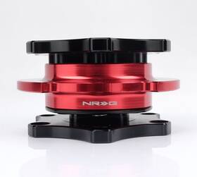 Srk-r200bk-rd Nrg Innovations For Quick Release Sfi Spec 42.1 - Shinny Black Body / Red Ring