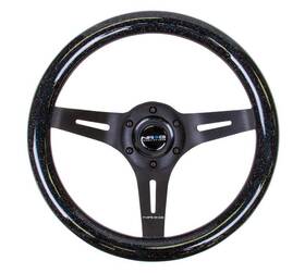 St-310bsb-bk Nrg Innovations For Classic Wood Grain Steering Wheel 310mm Black Sparkle With Blk 3-spoke