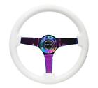 Rst-036wt-mc Nrg Reinforced Steering Wheel 350mm 3in. Deep Classic White With 4mm Neochrome