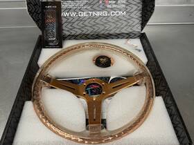 Rst-027-rg-cl Nrg New Matsuri Steering Wheel 350mm Rose Gold Center Clear Halo Grip