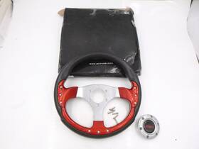 St-001rd Nrg Sport Professional Steering Wheel 320mm With Red Trim