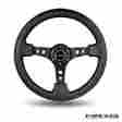 Nrg-st-006r Nrg 350mm 3 Deep Dish Black Leather Spoke Steering Wheel