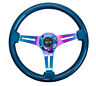 Nrgst-015mc-bl Nrg Fits Classic Wood Grain Steering Wheel Blue Pearl Flake