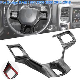 Nsioutlet 600609582640 Car Steering Wheel Cover Interior Trim For 2011-2018 Dodge Ram 1500 2500 3500