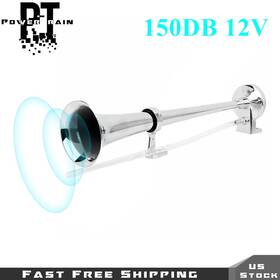Pt1167498tr Nurniacl 12v 150db Single Trumpet Air Horn Compressor Kit For Van Train Car Truck Boat