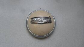 3712990 Oem 55 56 Chevy 150 Steering Wheel Horn Button Cap White Used Hot Rod 02da5 Il