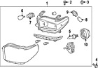811500c090 Oem Headlamp Genuine Assy Toyota