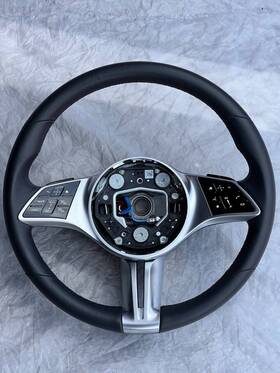 A0004605119 Oem Mercedes W206 C-class Leather Neva Black Steering Wheel -