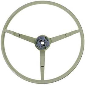 B-3600x Oer 15 Inch 3-spoke Black Steering Wheel Ivy Gold 1964 1/2 Ford Mustang With Generator