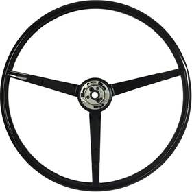 D3600b1 Oer Reproduction 16 Inch Black 3 Spoke Steering Wheel For 1967 Mustang And Cougar