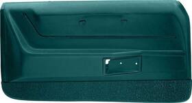 K62806 Oer 1968 Camaro Molded Door Panels With Deluxe Interior Aqua/turquoise - Pair