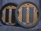Old Grandad Black Or Grey Quilted Steering Wheel Seat Belt