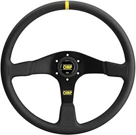 Od0-1987-071 Omp Racing Velocita 380 Flat 380mm - Small Suede Black
