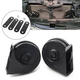 Onestart 636432334811 2x Universal Snail Horn 12v 125db Waterproof Loud Dual Pitch For Honda Ford Bmw