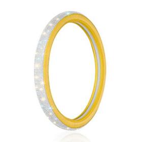 Otostar Luxury Litchi Soft Leather Crystal Steering Wheel Cover With 3444pcs