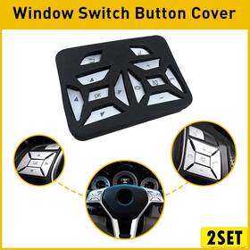 Peakparts 780788572670 2set Chrome Steering Wheel Button Cover Trim For Mercedes Benz E C G Class Gla