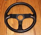 Personal Wheel Steering Fittipaldi Spoke Good Rare Leather 3 Nardi Black
