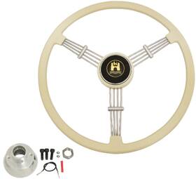 79-4060-0 Pirate Mfg Steering Wheel Kit With Mount Banjo Style Ivory Fits Vw Type 1 And Ghia 49-59