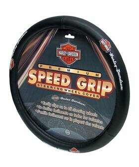 006393 Plasticolor Black Steering Wheel Cover Harley Speed Grip