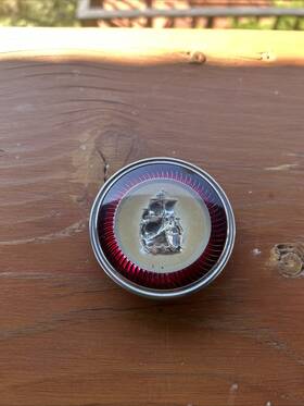 1325171 Plymouth 1951-1952 Steering Wheel Horn Ring Button Emblem Ornament