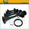 Pmt16205001s Trumpets Solenoid Black Air Horn Kit For Truck Car Suv