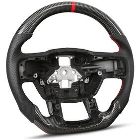Sw-f261-xr Pofenze 3k Carbon Fiber Steering Wheel For Ford F150 2015-2020 With Nappa Leather Grip