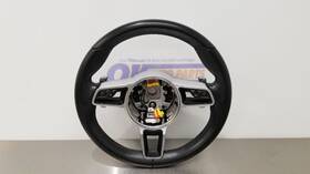235.po1m18 Porsche 18 Macan Gts 95b Steering Wheel With Controls And Paddle Shift Black