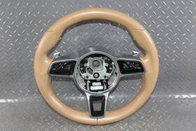 235-porsche Porsche 15-22 Macan Tan Leather Driver Column Steering Wheel Control Switches Oem Oe Wty