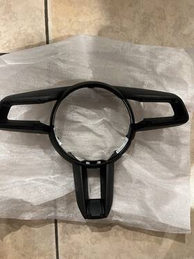 5426892 Porsche Steering Wheel Carbon Glossy Cover Trim 992 911 Macan Taycan Etc Oem