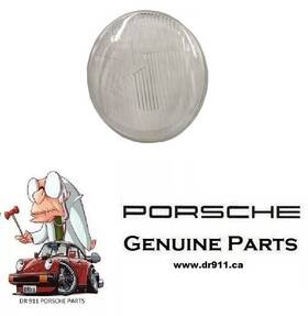 90163111100 Porsche 356 Headlight Lens Genuine 901 631 111 00