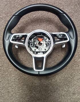 95b959256e Porsche 15-19 Oem Macan 95b Cayman Steering Wheel Black Leather With Shifters