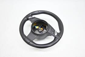 97034780308 Porsche 10-16 Panamera Leather Steering Wheel Trim Black Paddle Shift Unit Oem