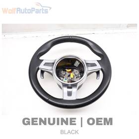 97034780330 Porsche 2011-2013 Panamera Turbo 970 - 3-spoke Leather Steering Wheel